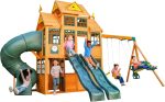 KidKraft Falcon Ridge Wooden Swing Set/Playset - Prioka