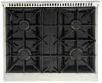 Kucht Professional 30-Inch 4.2 cu. ft. Gas Range with Convection Oven in Titanium - Image 4