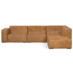 Lennox Leather Sofa with Ottoman – Sienna - Image 7