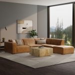 Lennox Leather Sofa with Ottoman – Sienna - Image 3