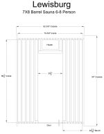 Lewisburg 6-8 Person Barrel Sauna - Image 13