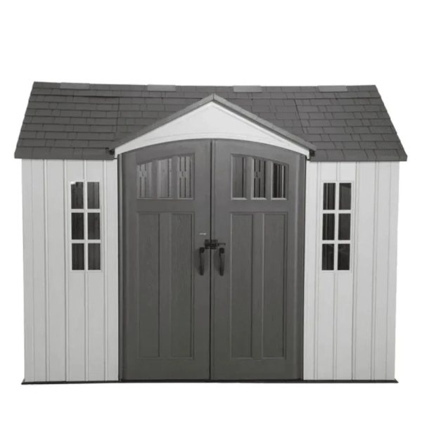 Lifetime 10 ft. x 8 ft. Outdoor Storage Shed, Gray - Prioka