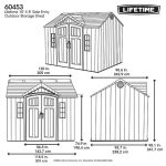 Lifetime 10 ft. x 8 ft. Outdoor Storage Shed, Gray - Image 4