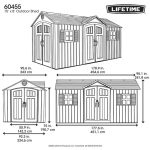 Lifetime 15 ft. x 8 ft. Dual Entry Outdoor Storage Shed, Gray - Image 7