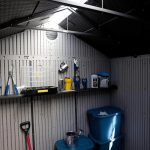 Lifetime 8 ft. x 10 ft. Outdoor Plastic Storage Shed with Floor and Windows (Model 60238) - Image 2