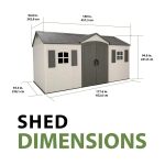 Lifetime Legacy 15 ft x 8 ft Outdoor Storage Sheds – 60465 - Image 2