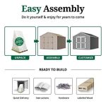 Little Cottage Co. Pre-Cut 12×12 Value Gable Shed Kits - Image 2