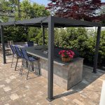 Louvered Pergola 10′ x 14′ Aluminum Pergola w/Independent Roof | 70 mph for stability, Reinforced beams add strength, Hidden drainage keeps dry, Independent louvers customize shade - Image 2