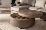 Lulu Leather Storage Ottoman - Image 3