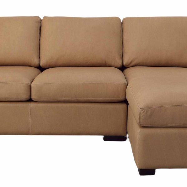 Lusso Leather Sofa With Chaise - Prioka
