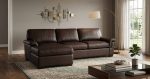 Lusso Leather Sofa With Chaise - Image 5