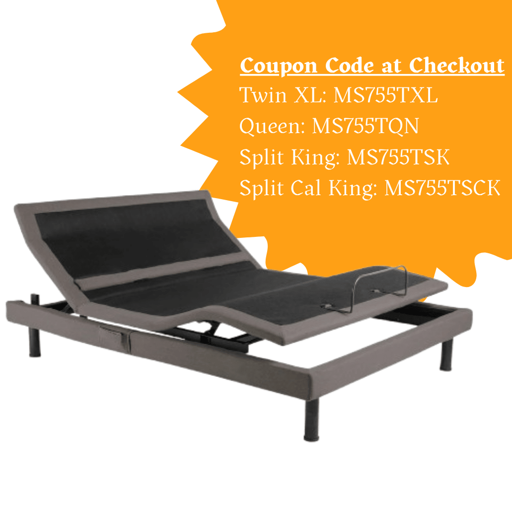 malouf-s755-smart-adjustable-bed-base-reach-assist-lumbar-support-3525930 Malouf S755 Smart Adjustable Bed Base - Reach Assist™ & Lumbar Support - Image 1