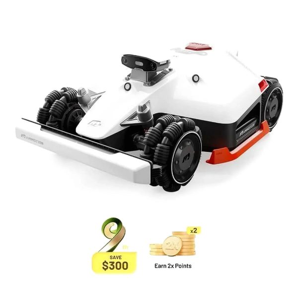 Mammotion LUBA 2 AWD 10000X Robotic Lawn Mower – Wire-Free, 2.5 Acres, 80% Slope, Multi-Zone Management - Prioka