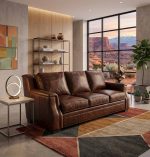 Mario Leather Sofa - Image 3