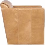Mila Leather Swivel Chair - Image 3