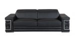 Milan Leather Seating Set – Black - Image 6