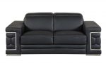 Milan Leather Seating Set – Black - Image 7