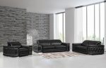 Milan Leather Seating Set – Black - Image 2