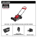Milwaukee 2823-22HD M18 FUEL Self-Propelled Dual Battery Mower Kits. - Image 3