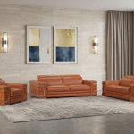 Monaco Leather Seating Set – Camel