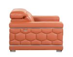 Monaco Leather Sofa – Camel - Image 7