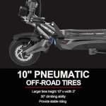 NANROBOT Electric Scooter Adults 50mph Dual Motor Electric Scooter with Suspension 80Miles Range Fast Sports Escooters Folding 10″ Off Road Tires 330LBS Max Loads Complies with UL2272 Certification - Image 2