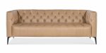 Nicolla Leather Sofa Light Brown - Image 2