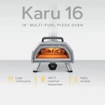 Ooni Karu 16 Multi-Fuel Outdoor Pizza Oven – Wood and Gas Fired Oven – Outdoor Cooking Pizza Oven – Fire and Stonebaked Pizza Ovens for Authentic Homemade Pizzas – Dual Fuel Pizza Makers - Image 2