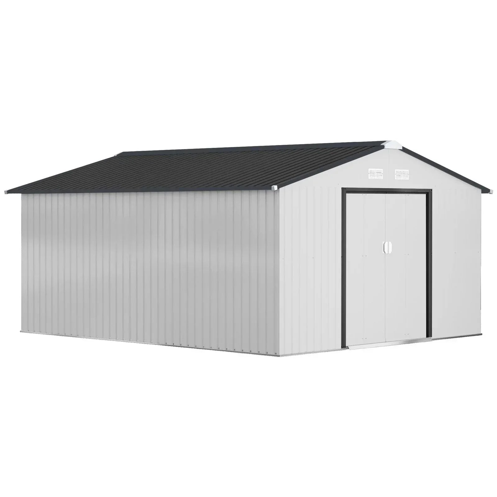 outsunny-outdoor-storage-shed-white-1113-galvanized-steel-2886848 Outsunny Outdoor Storage Shed White 11’×13′ Galvanized Steel - Prioka