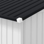 Outsunny Outdoor Storage Shed White 11’×13′ Galvanized Steel - Image 9