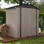 Patiowell 10 ft. W x 12 ft. D Galvanized Steel Outdoor Storage Shed, 119 sq. ft. - Image 4