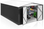 Patiowell 10 x 12 ft. Metal Outdoor Storage Shed, 119 sq. ft. - Image 4