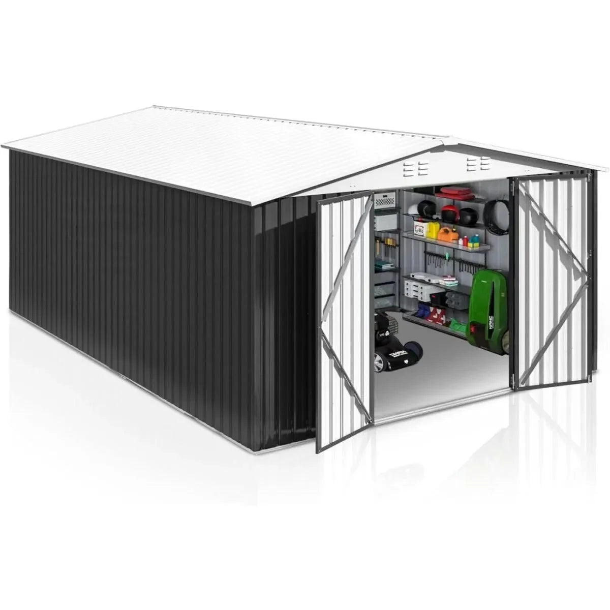 patiowell-10-x-12-ft-metal-outdoor-storage-shed-119-sq-ft-5262589 Patiowell 10 x 12 ft. Metal Outdoor Storage Shed, 119 sq. ft. - Prioka