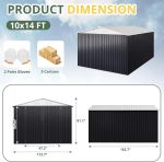 Patiowell 10 x 12 ft. Metal Outdoor Storage Shed, 119 sq. ft. - Image 3
