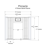 Pinnacle 4 Person Barrel Sauna - Image 9