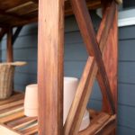 Potting Table/Bench/Serving Bar - Acacia Wood - Image 2