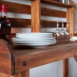 Potting Table/Bench/Serving Bar - Acacia Wood - Image 8