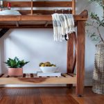 Potting Table/Bench/Serving Bar - Acacia Wood - Image 7