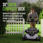 POWER+ Mower 30″ Super Composite Deck with Dual Motors Kit (Two 6Ah Batteries) - Image 2