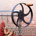Premium Argentine/Santa Maria BBQ Grill with Wood Fire and Charcoal Grill - Image 15