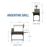 Premium Argentine/Santa Maria BBQ Grill with Wood Fire and Charcoal Grill - Image 4