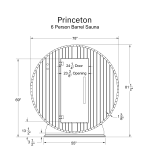 Princeton 6 Person Barrel Sauna - Image 9