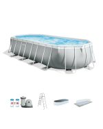 Prism Frame™ 20′ x 10′ x 48″ Oval Above Ground Pool Sets - Prioka