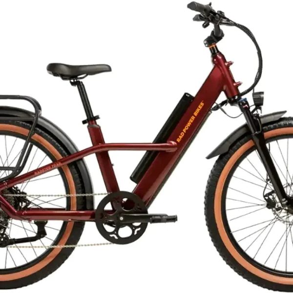Rad Power Bikes Radster Trail Electric Off-Road Bike, Copper Red, Large - Prioka