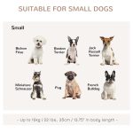 Rattan Dog Crate, Wicker Dog Cage with Lockable Door and Soft Washable Cushion, Dog Kennel Furniture for Small Sized Dogs, Grey - Image 5