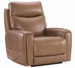 Raze Leather Power Lift Recliner With Articulating Headrest And Lumbar In Light Brown - Image 2