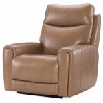 Raze Leather Power Lift Recliner With Articulating Headrest And Lumbar In Light Brown - Image 3