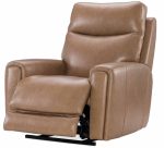 Raze Leather Power Lift Recliner With Articulating Headrest And Lumbar In Light Brown - Image 6