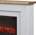 Real Flame Malie 68″ Electric Fireplace with Mantel & Remote Control - Image 8