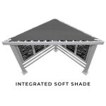 Richmond Modern Steel Cabana Pergola - Image 5